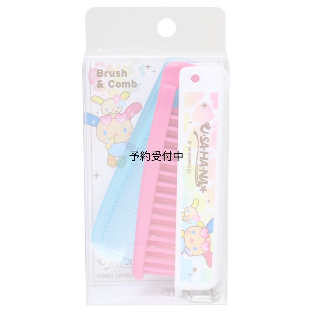 画像1: ウサハナヘアブラシ折りたたみブラシ＆コーム Ｋａｗａｉｉ Ｓｔｙｌｅ Ｔｉｍｅ サンリオ (1)