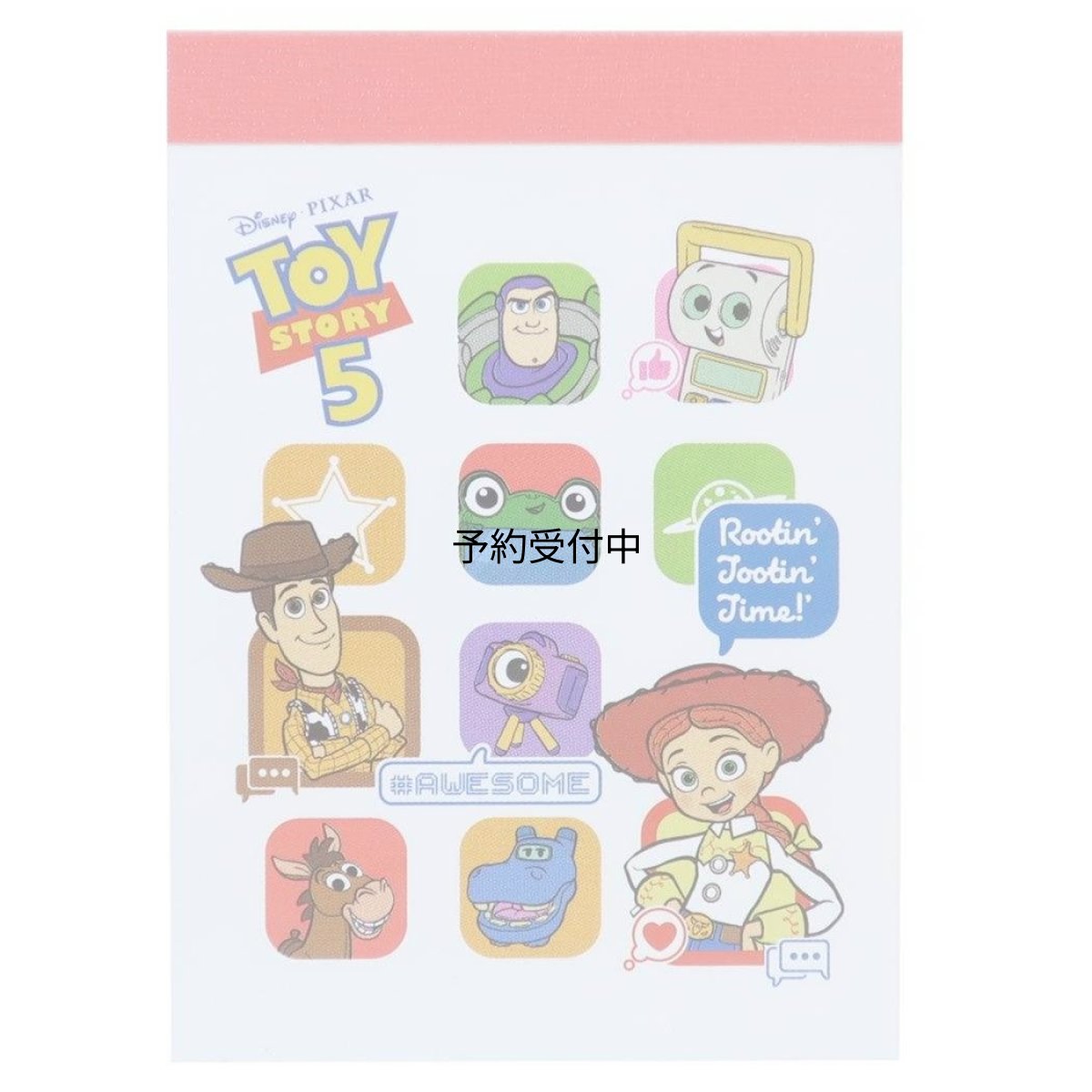 画像1: トイストーリー５ メモ帳 メモミニ ミニミニメモ カラフルアイコン ディズニー カミオジャパン (1)