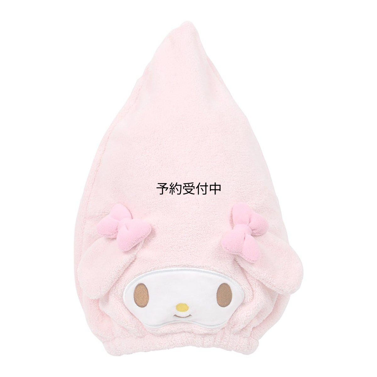 画像1: サンリオ（ＳＡＮＲＩＯ） フェイス形キャップタオル マイメロディ 本体：ポリエステル８５％・ナイロン１５％ リボン・顔・中綿：ポリエステル１００％ 大人用フリーサイズ ０６７５５５ (1)