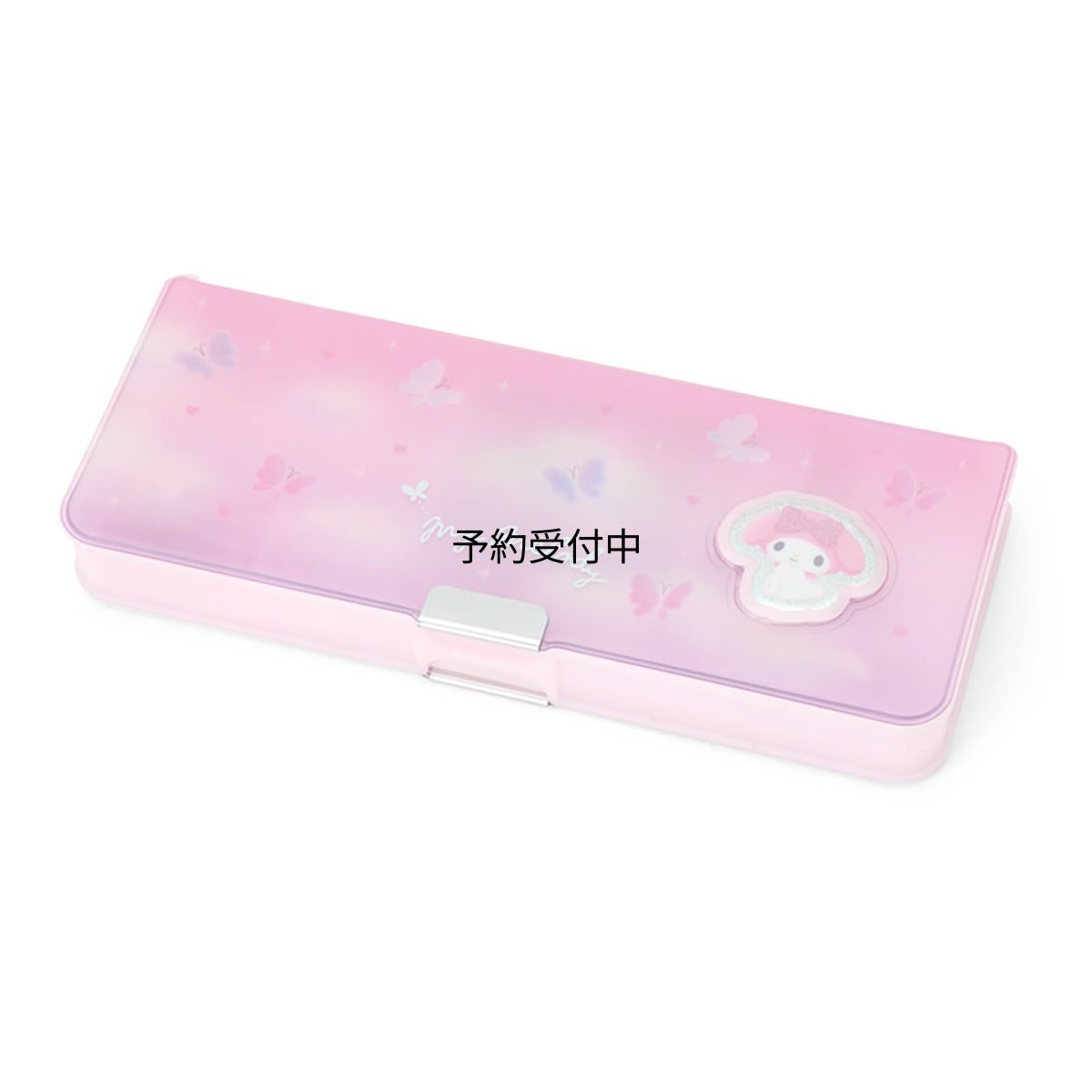 画像1: サンリオ（ＳＡＮＲＩＯ） 両面開き筆箱 マイメロディ 両面開きタイプ 鉛筆６本ホルダー ミニシャープナー付き名前スペース付き ２６４９６２ (1)
