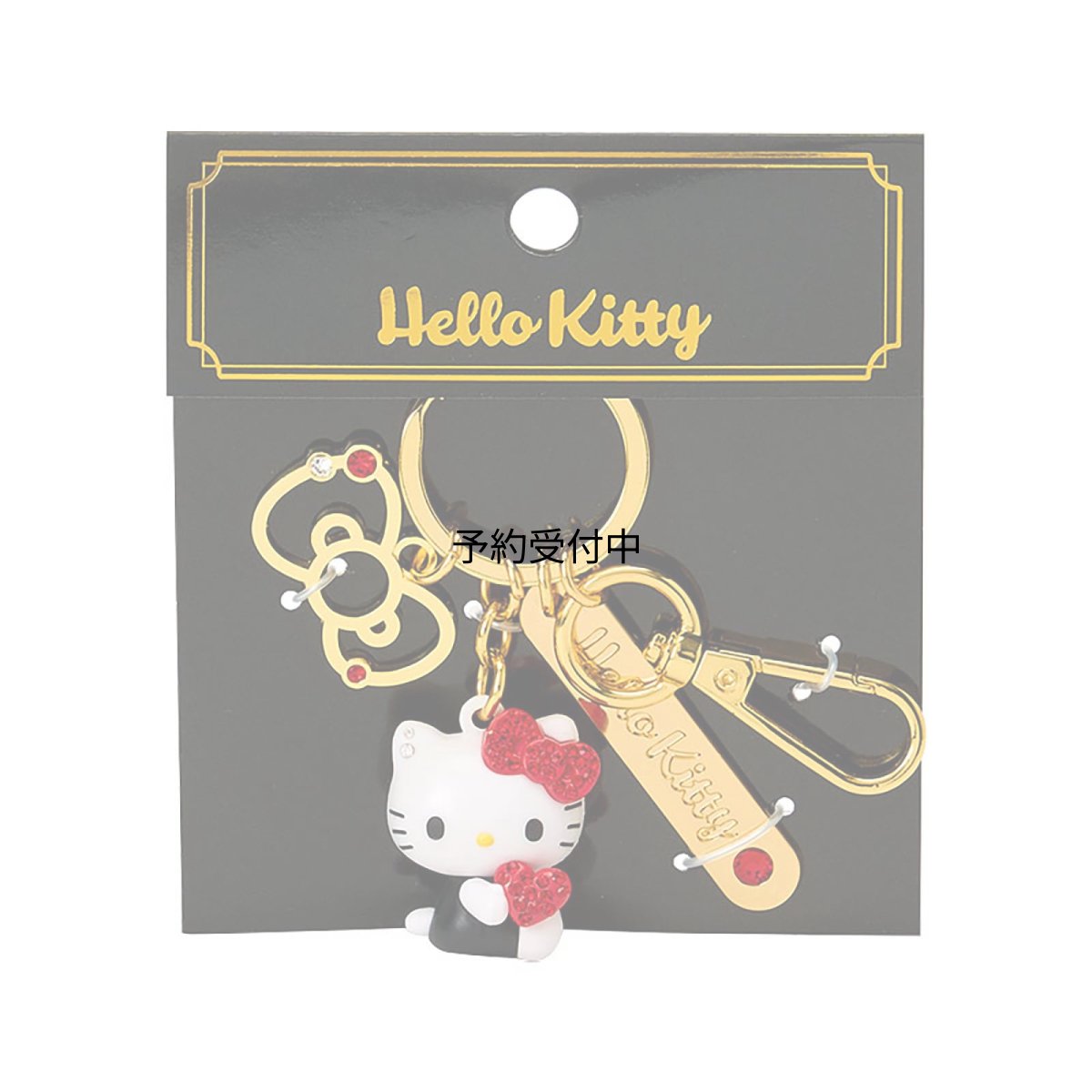 画像1: サンリオ（ＳＡＮＲＩＯ） ストーン付き立体キーホルダー ハローキティ レッド ２６６７０１ (1)