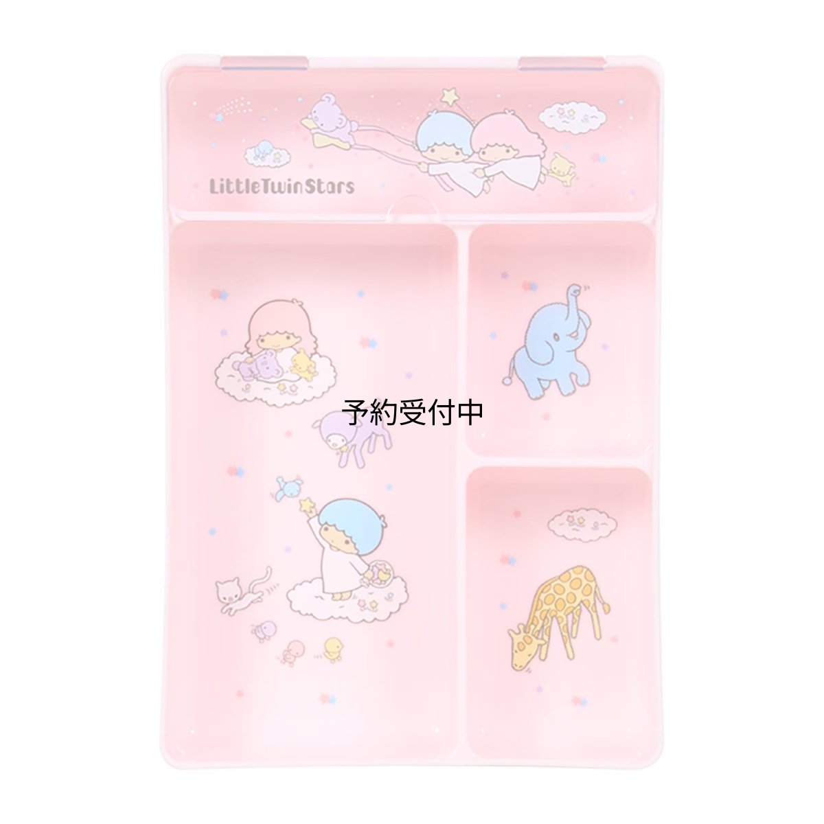画像1: サンリオ（ＳＡＮＲＩＯ） ふた付きトレイ（身の回り雑貨 いつまでもサンリオ） リトルツインスターズ ３２３７１３ (1)