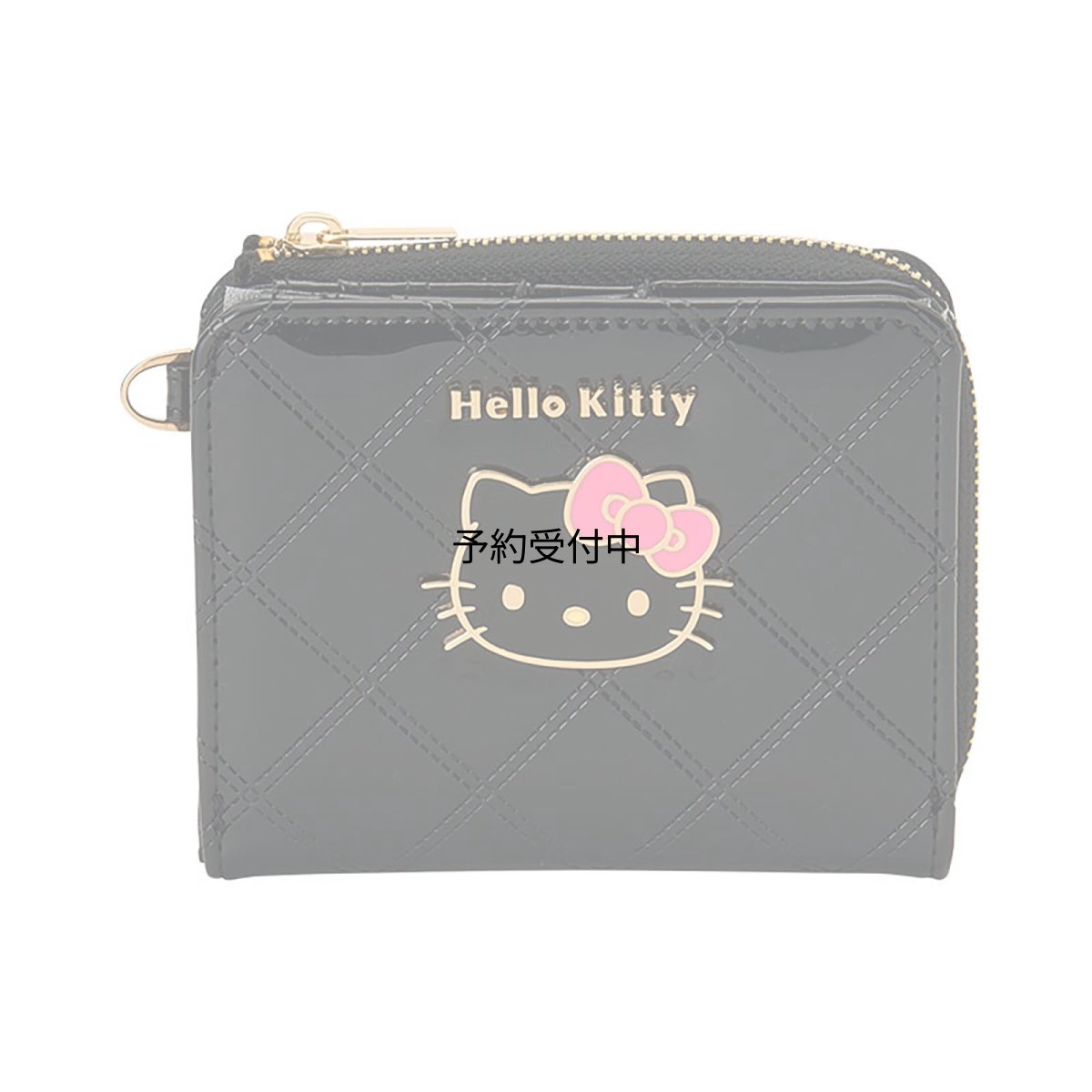 画像1: サンリオ（ＳＡＮＲＩＯ） 二つ折りウォレット ハローキティ ブラック 対象年齢３才以上 ３２６２３２ (1)