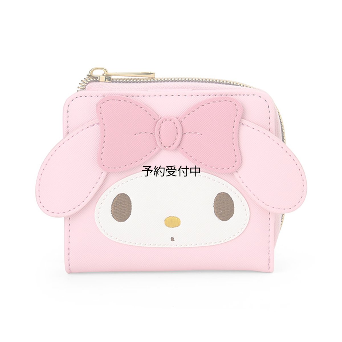 画像1: サンリオ（ＳＡＮＲＩＯ） フェイス形二つ折りウォレット マイメロディ 財布 ３２６７４７ (1)