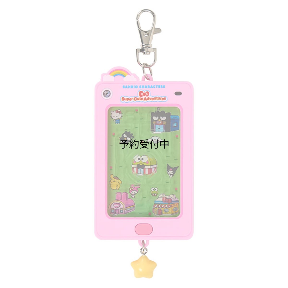 画像1: サンリオ（ＳＡＮＲＩＯ） スマートフォン形チャーム（スーパーキュートアドベンチャーズ あこがれのマイスマホ） サンリオキャラクターズ ピンク ３８４９７６ (1)