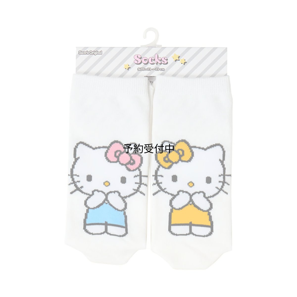 画像1: サンリオ（ＳＡＮＲＩＯ） クルー丈ソックス ハローキティ 靴下 ２３?２５ｃｍ 衣料品 ?対象年齢１２歳以上 綿７１％ ポリエステル２７％ ポリウレタン２％ ３８８７９３ (1)