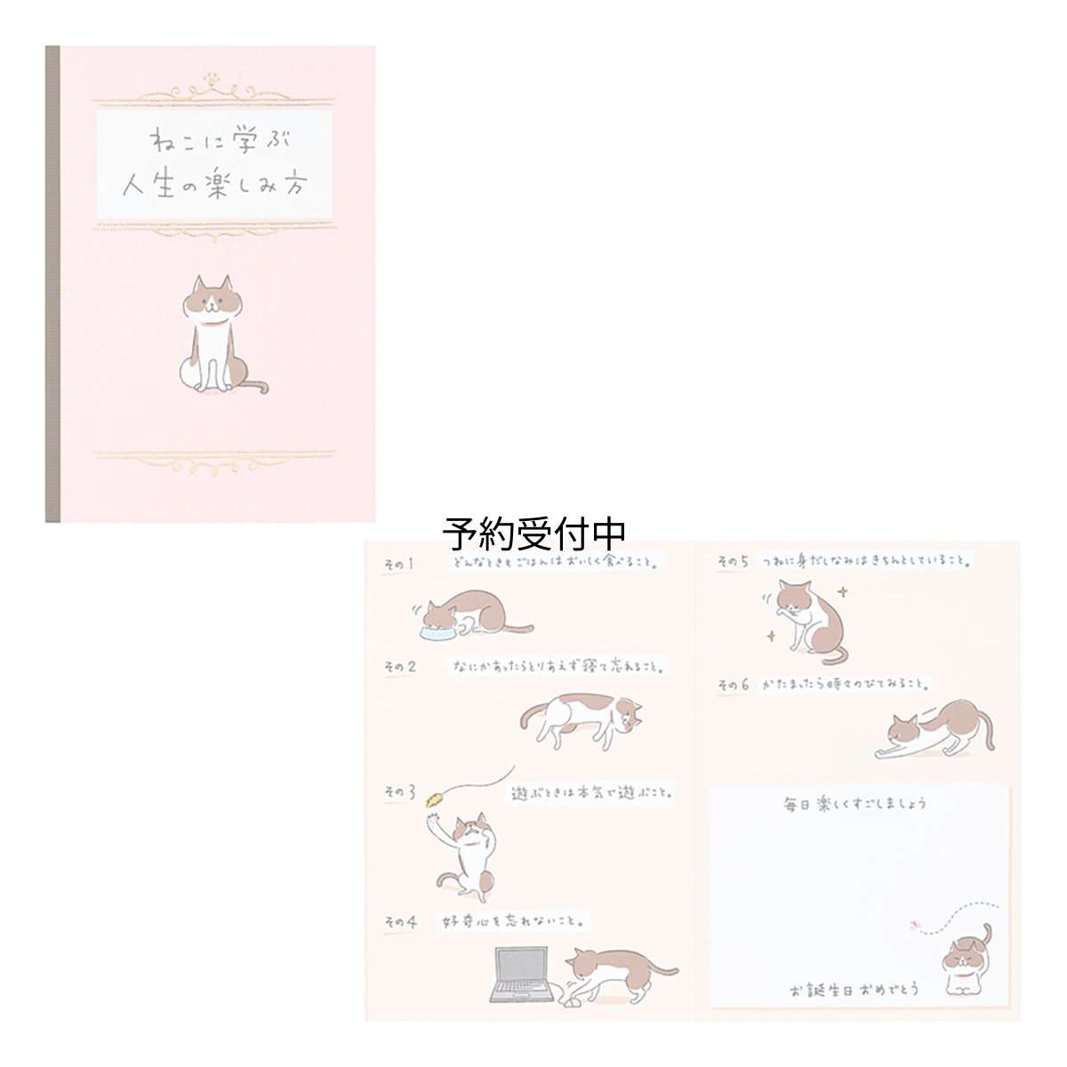 画像1: サンリオ（ＳＡＮＲＩＯ） メッセージカード 誕生日祝い ねこに学ぶ人生の楽しみ方 紙・その他ＢＤ２６９?５ ４６０７７０ (1)