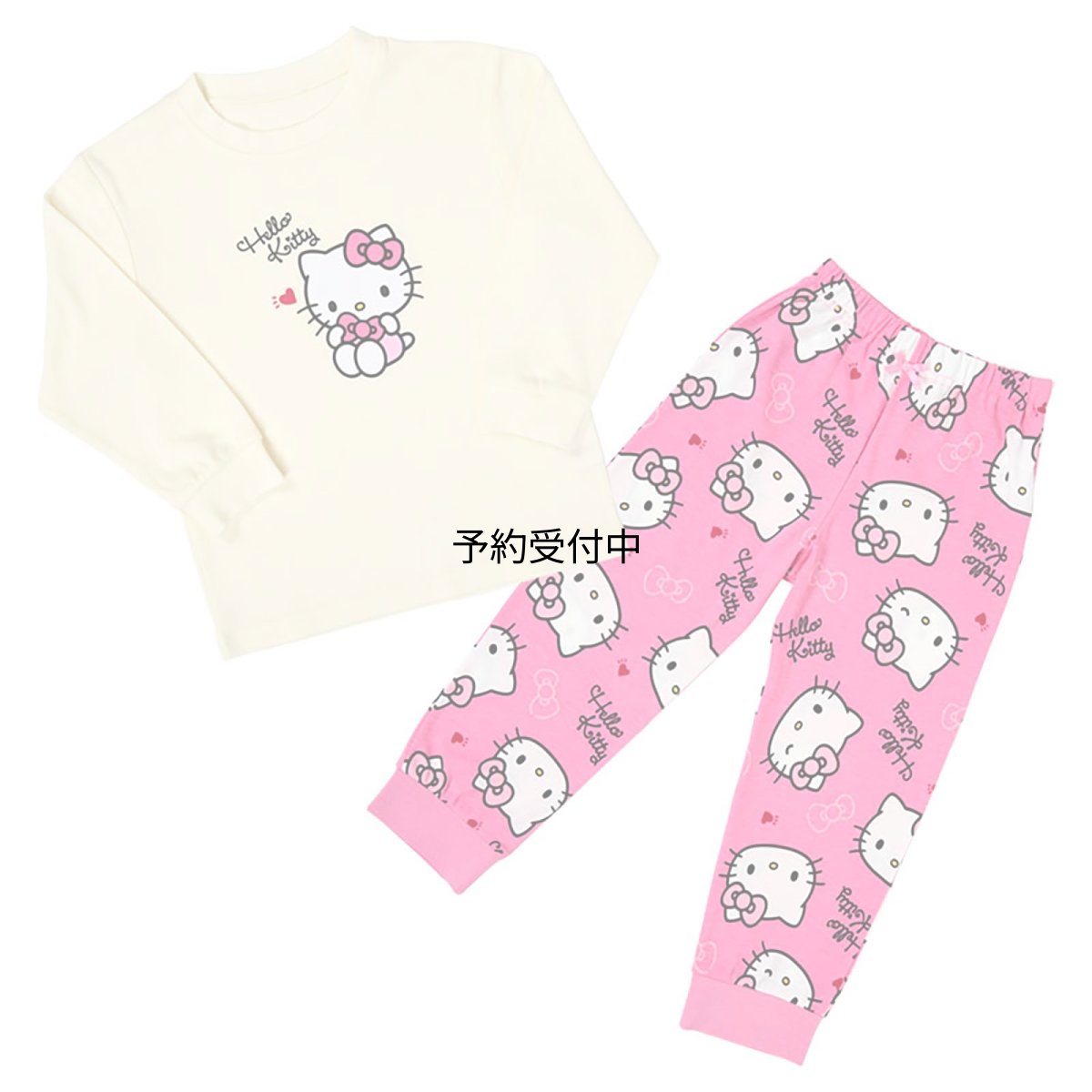 画像1: サンリオ（ＳＡＮＲＩＯ） キッズ長袖パジャマ ハローキティ １２０ｃｍ ４８５９２６ (1)