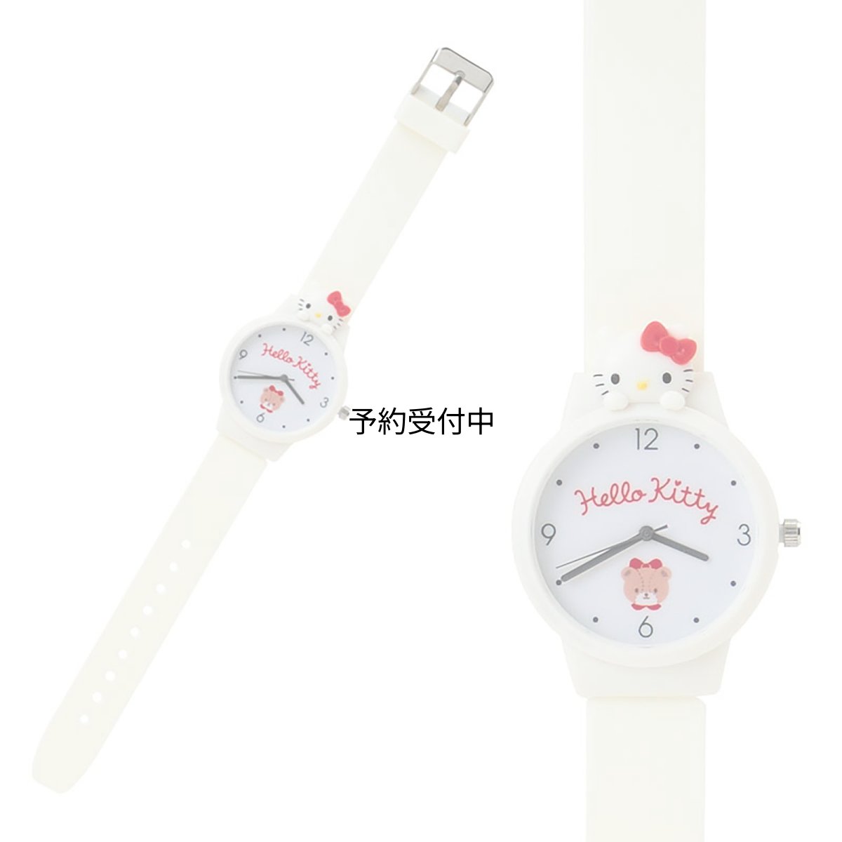 画像1: サンリオ（ＳＡＮＲＩＯ） 腕時計 マスコット付きウォッチ ハローキティ 液晶保護フィルム：ＰＶＣ・裏蓋保護フィルム：ＰＥＴ・ケース：ＰＳ・ＡＢＳ ６３９０１０ (1)
