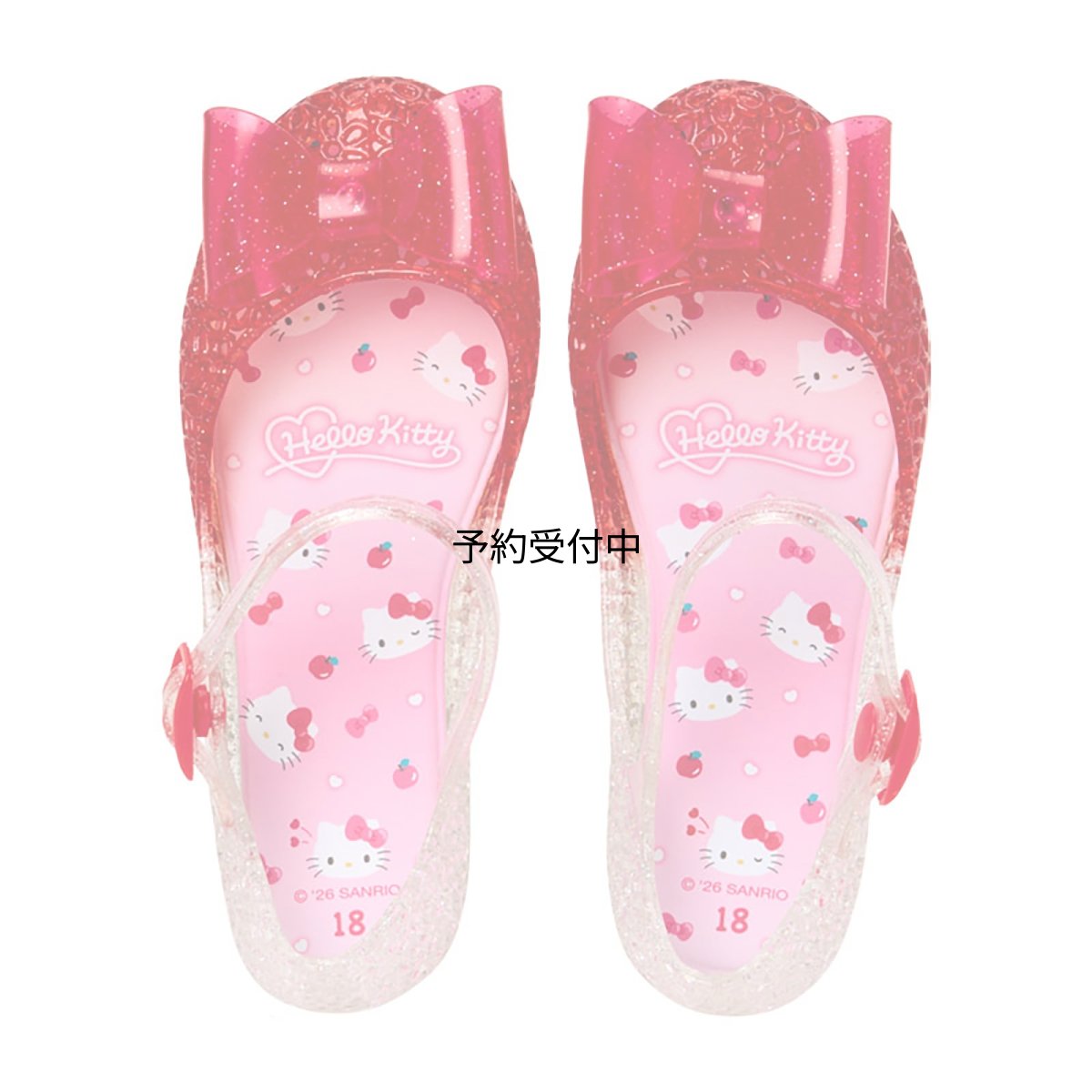 画像1: サンリオ（ＳＡＮＲＩＯ） キッズクリアサンダル プリンセスシューズ ドレスシューズ 発表会 卒園式 サマー 子供用 ハローキティ １７ｃｍ ７４９８００ (1)