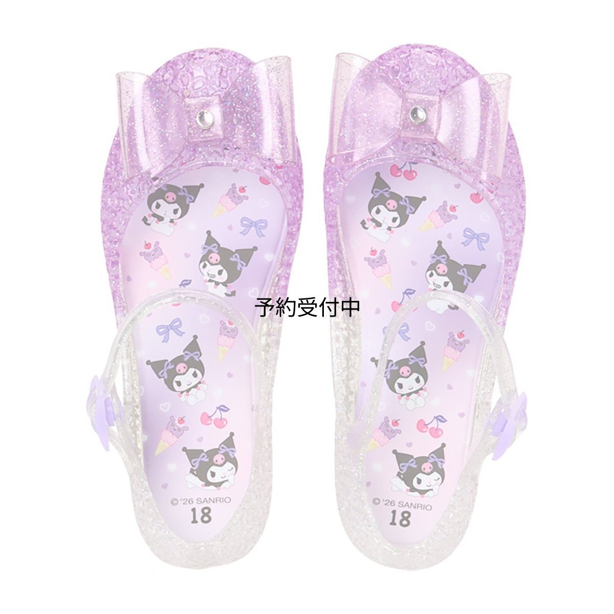 画像1: サンリオ（ＳＡＮＲＩＯ） キッズクリアサンダル プリンセスシューズ ドレスシューズ 発表会 卒園式 サマー 子供用 クロミ １７ｃｍ ７５００３４ (1)