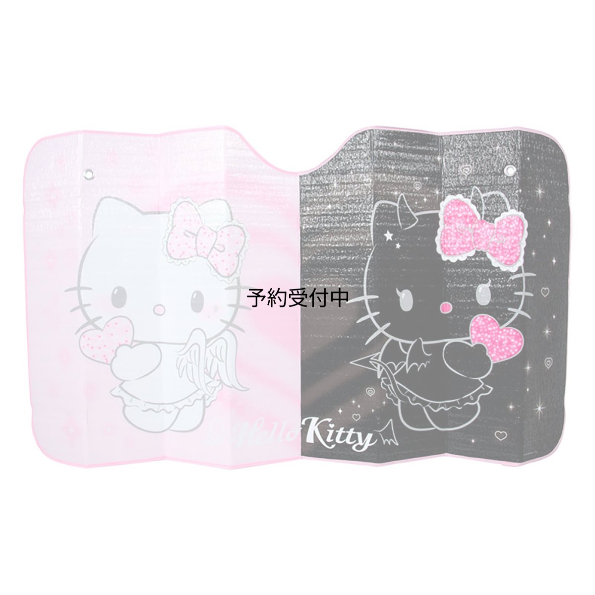 画像1: サンリオ（ＳＡＮＲＩＯ） サンシェード ハローキティ ブラック ７９７２４３ (1)