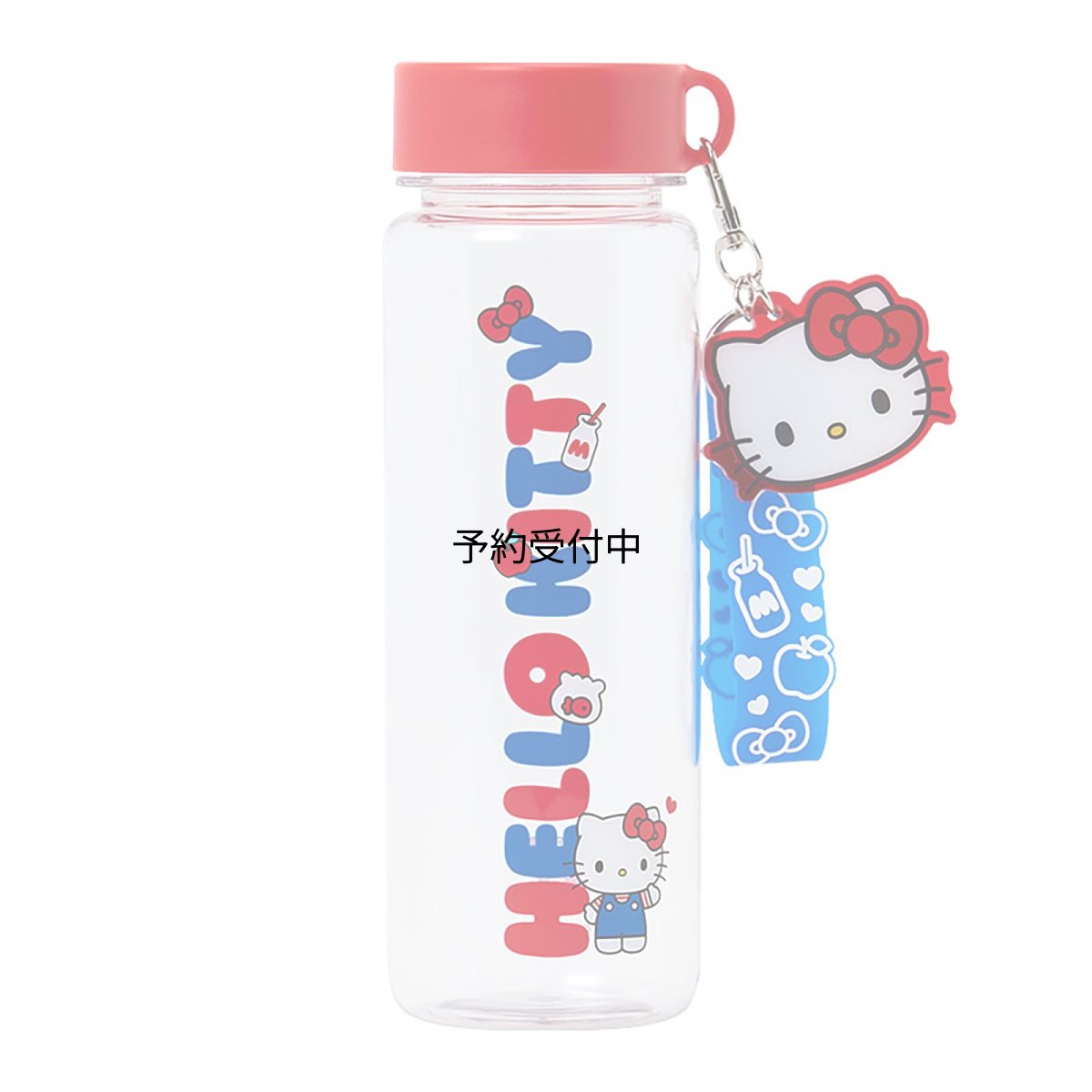 画像1: サンリオ（ＳＡＮＲＩＯ） ストラップ付きクリアボトル ハローキティ 直飲みタイプ 冷水専用 ８２１４２０ (1)
