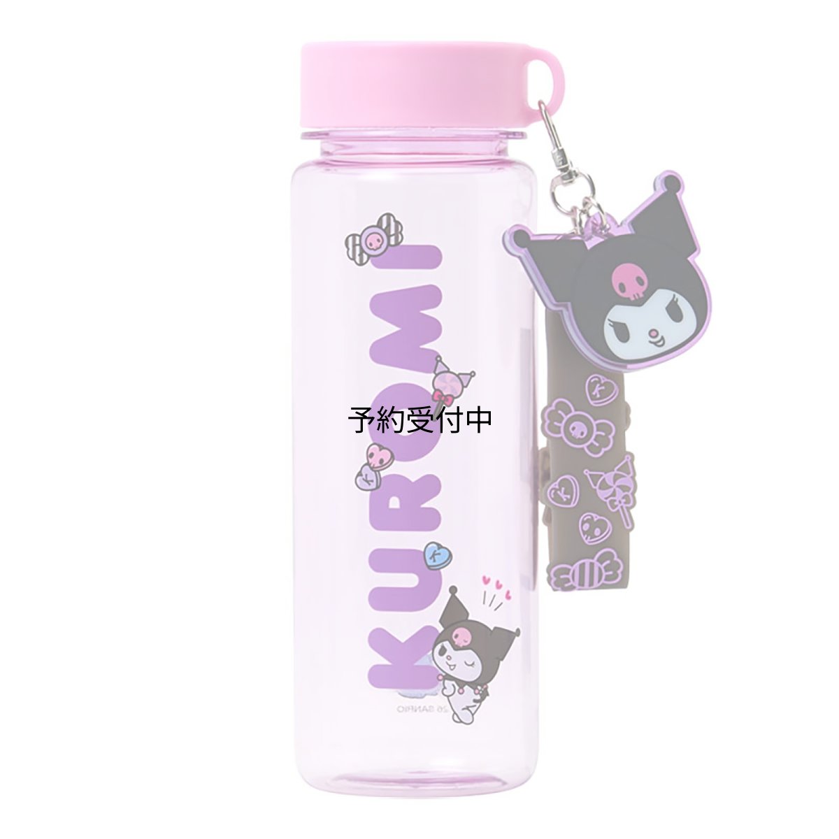 画像1: サンリオ（ＳＡＮＲＩＯ） ストラップ付きクリアボトル クロミ 直飲みタイプ 冷水専用 ８２１４８９ (1)
