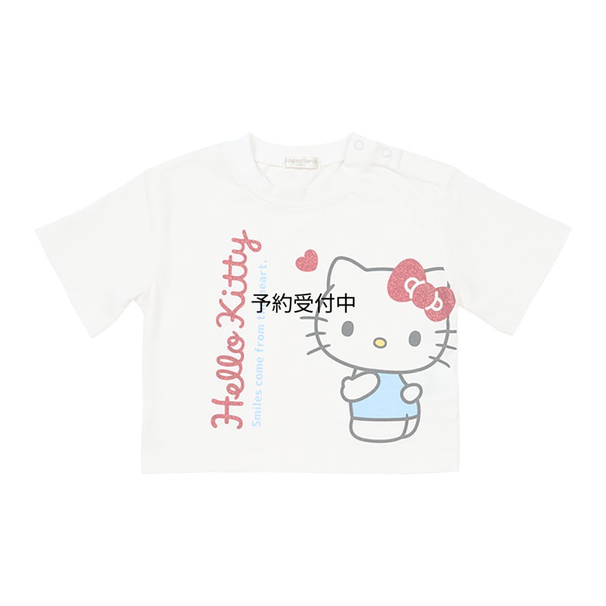 画像1: サンリオ（ＳＡＮＲＩＯ） キッズ半袖Ｔシャツ ハローキティ ホワイト ９０ｃｍ ８２６８０４ (1)