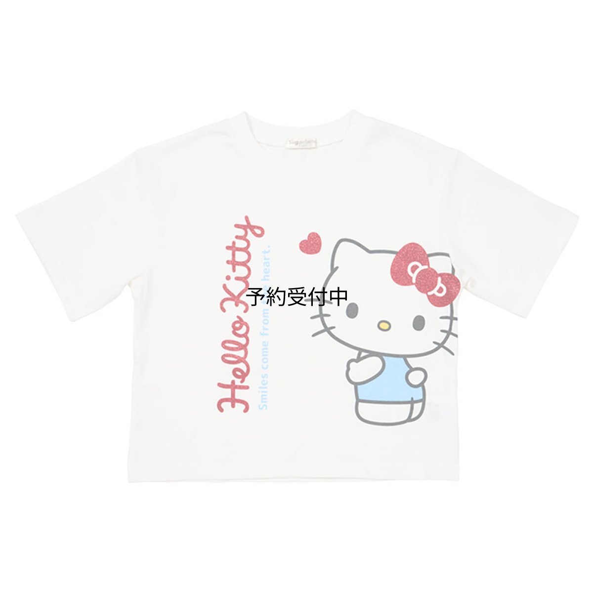 画像1: サンリオ（ＳＡＮＲＩＯ） キッズ半袖Ｔシャツ ハローキティ ホワイト １２０ｃｍ ８２６８６３ (1)