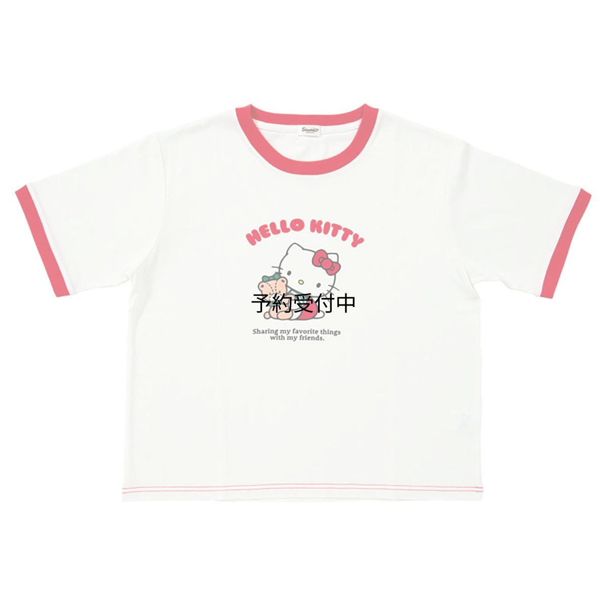 画像1: サンリオ（ＳＡＮＲＩＯ） Ｔシャツ ハローキティ ホワイト ９０２６７５ (1)