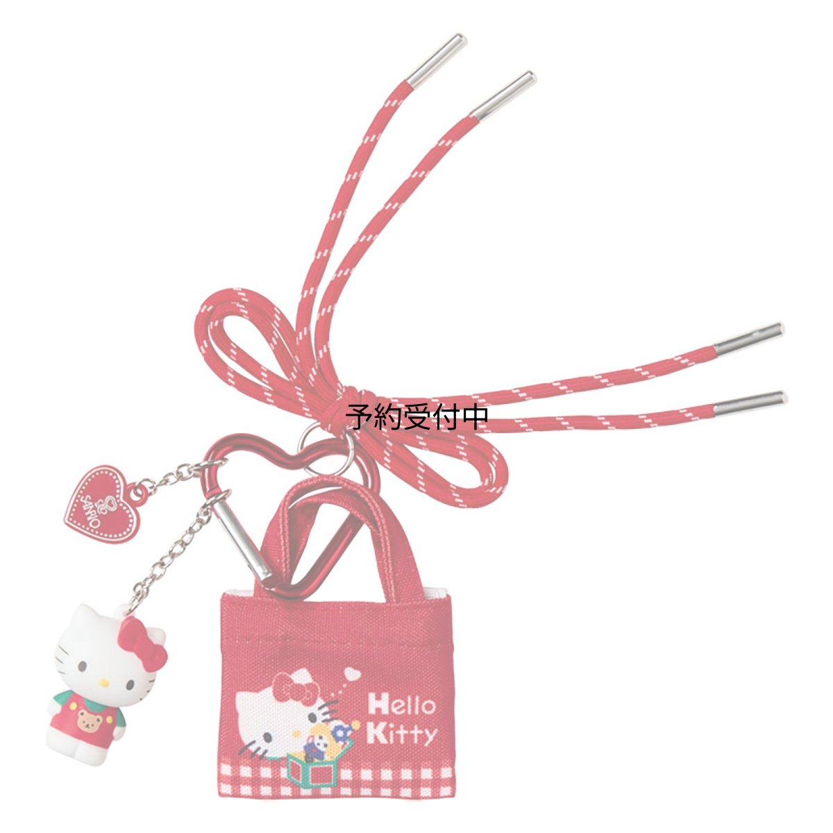 画像1: サンリオ（ＳＡＮＲＩＯ） カラビナチャーム ハローキティ レッド ９１２８０８ (1)