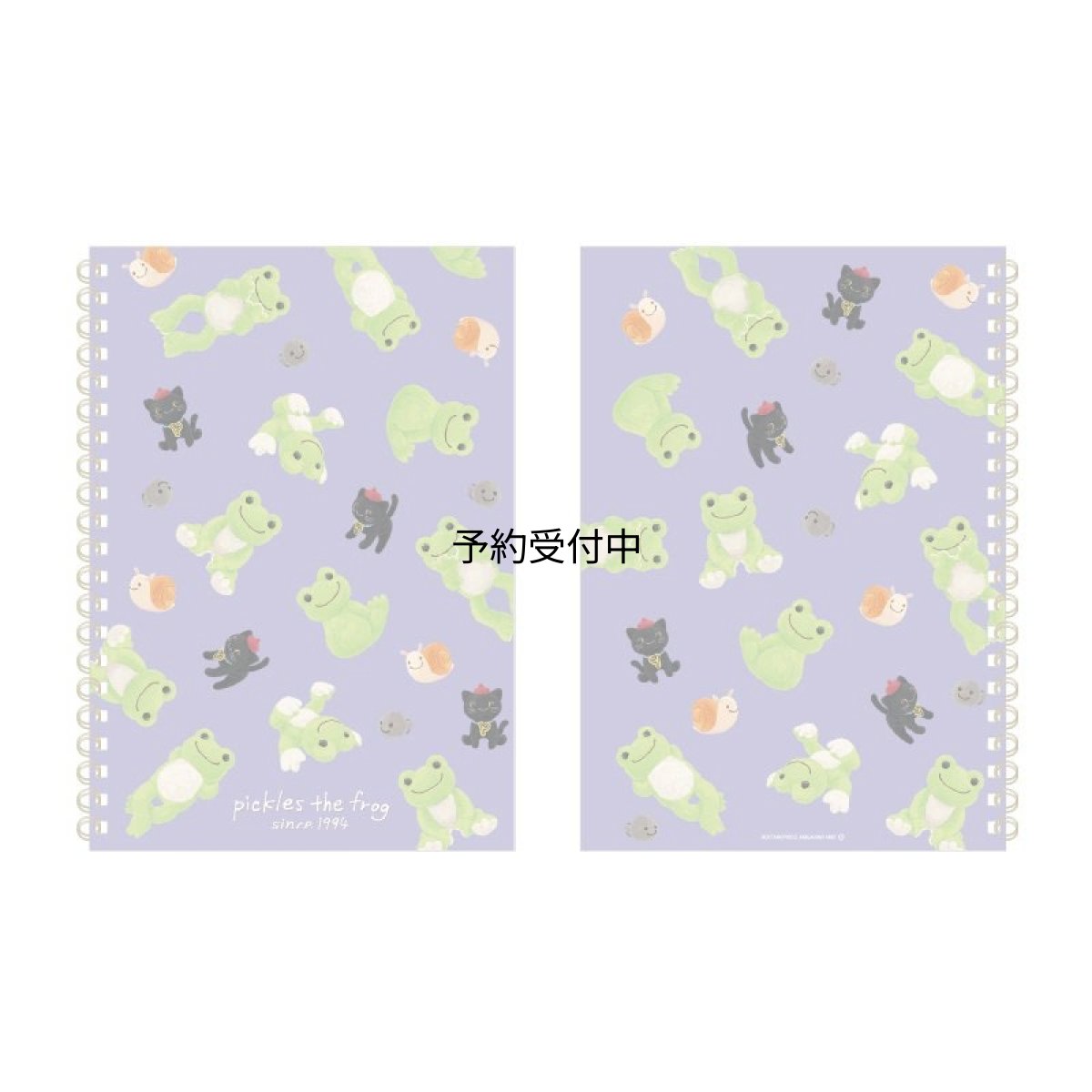 画像1: かえるのピクルス Ａ５リングノート Ｐｕｆｆｙ ｇｒｅｅｎ Ｂ (1)