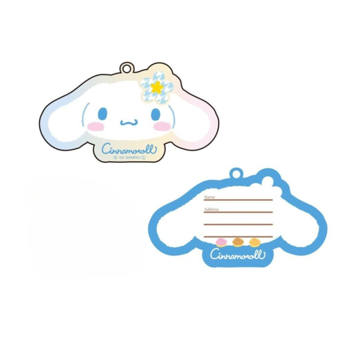 画像1: サンリオキャラクターズ アクリルネームタグ シナモロール (1)