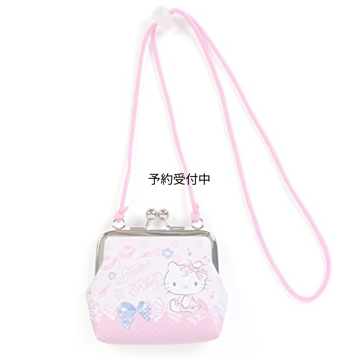 画像1: Ｈｅｌｌｏ Ｋｉｔｔｙ ハローキティ ロープ付きがま口コインケース 小銭入れ 子供用財布 (1)