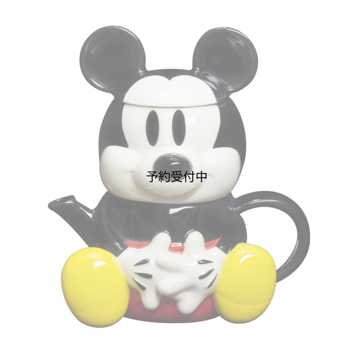 画像1: サンアート ディズニー ミッキーマウス ティーポット＆カップ（１人用ティーセット） ＳＡＮ１８１２ (1)