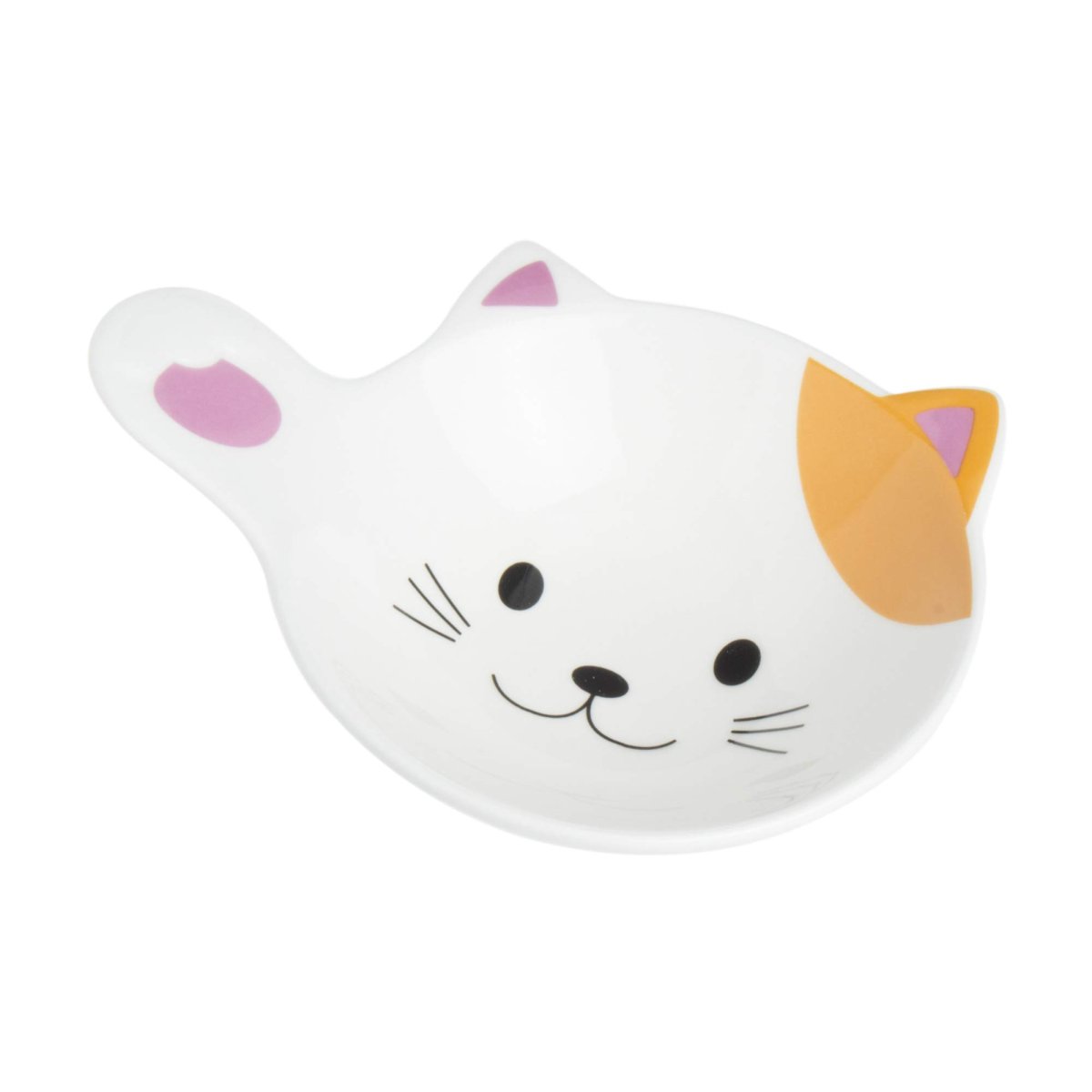 画像1: サンアート かわいい食器 「 猫 のキッチン用品 」 三毛ねこ とんすい（鍋の取鉢） ＳＡＮ１８２０ (1)