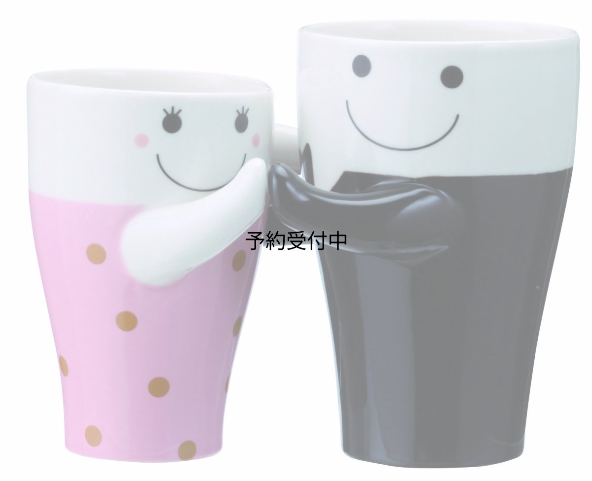 画像1: サンアート おもしろ食器 「 ダンス 」 ペア マグカップ ２００ｃｃ ３００ｃｃ ＳＡＮ１９１５ (1)