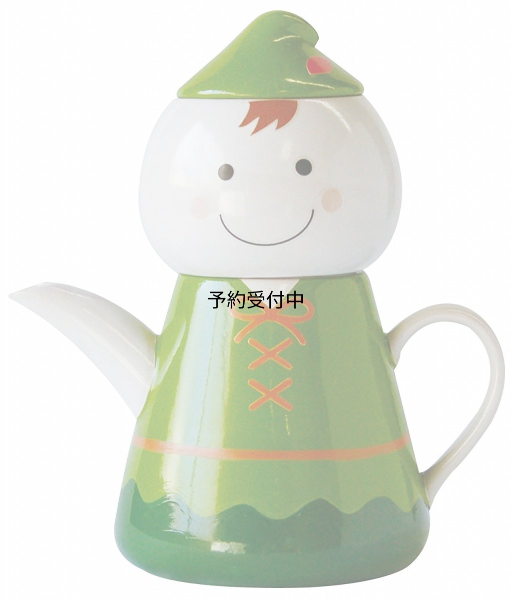 画像1: サンアート かわいい食器 「 ピーターパン 」 ティーポット＆カップ（１人用ティーセット） ＳＡＮ２０９２ (1)