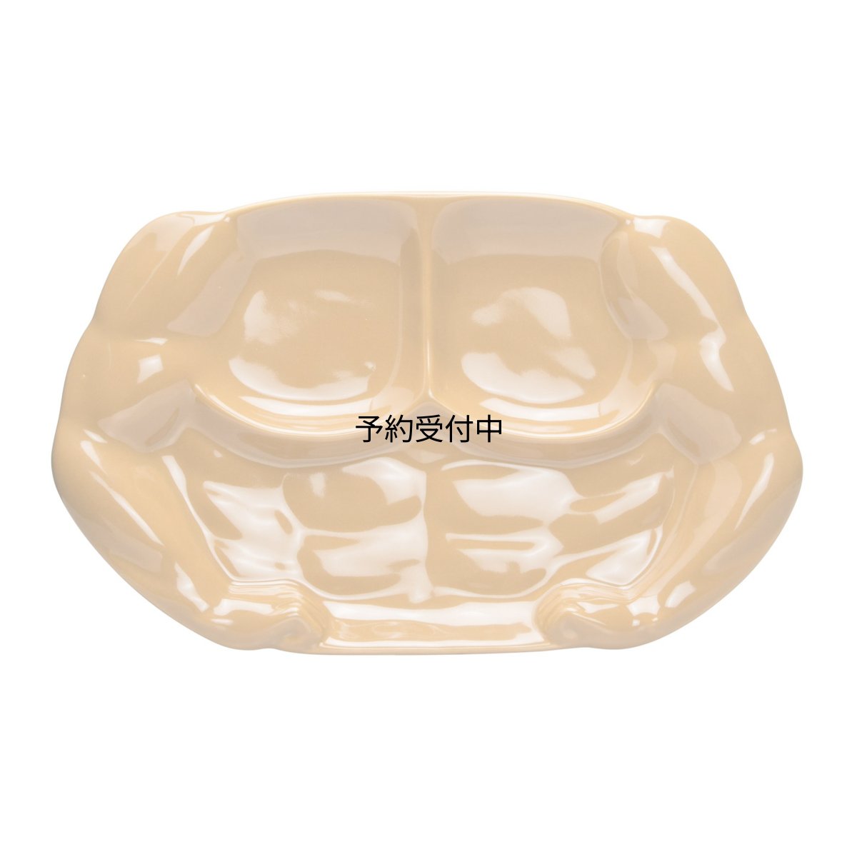画像1: サンアート おもしろ食器 「 ムキムキカップル ワイルド 」 筋肉 ランチプレート ＳＡＮ２２０９ (1)