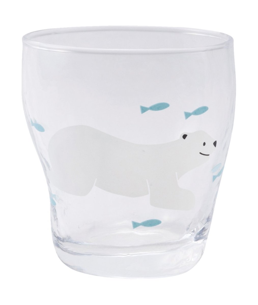 画像1: サンアート かわいい食器 「 北極 」 しろくま タンブラー ２５０ｍｌ クリア ＳＡＮ２２１８?１ (1)