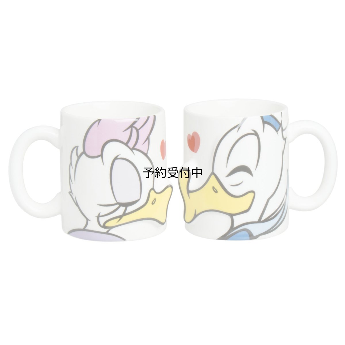 画像1: ディズニー ドナルド＆デイジー キス ペア マグカップ ３００ｍｌ ＳＡＮ２２２９ (1)