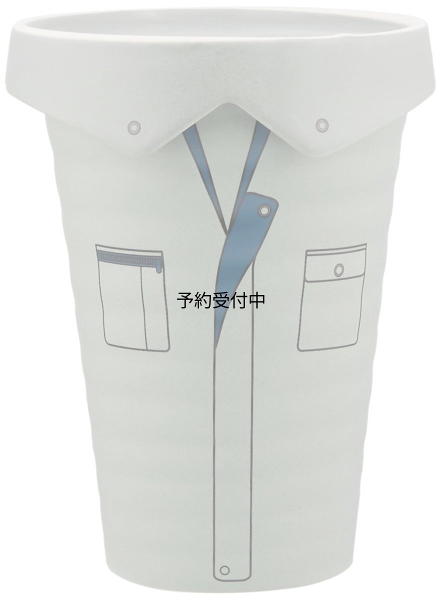 画像1: サンアート おもしろ食器 「 服 働く人 」 作業着（フタ付） タンブラー ４２０ｍｌ ブルー ＳＡＮ２３２４?１ (1)