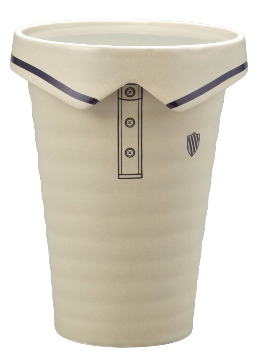 画像1: サンアート おもしろ食器 「 クールビズ 働く人 」 ポロシャツ（フタ付） タンブラー ４２０ｍｌ ブラウン ＳＡＮ２３２４?２ (1)