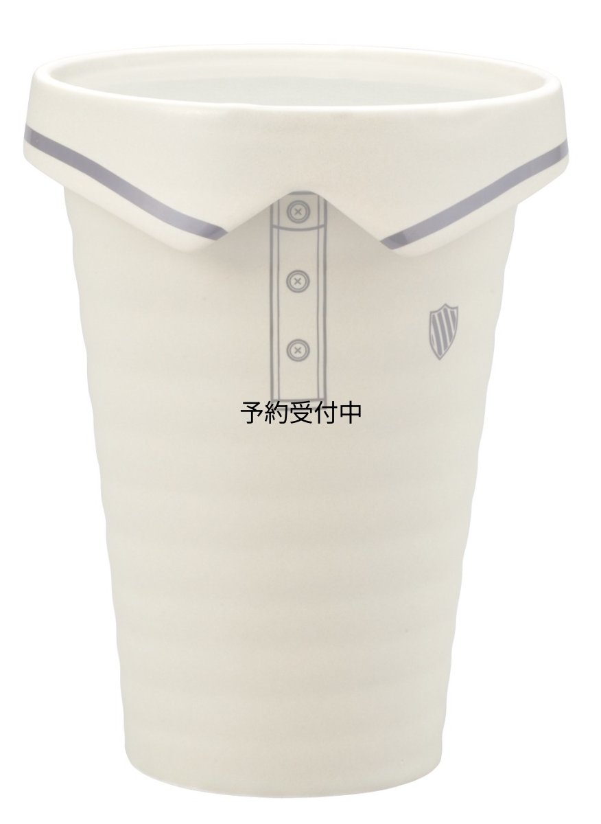 画像1: サンアート おもしろ食器 「 クールビズ 働く人 」 ポロシャツ（フタ付） タンブラー ４２０ｍｌ ブラウン ＳＡＮ２３２４?２ (1)