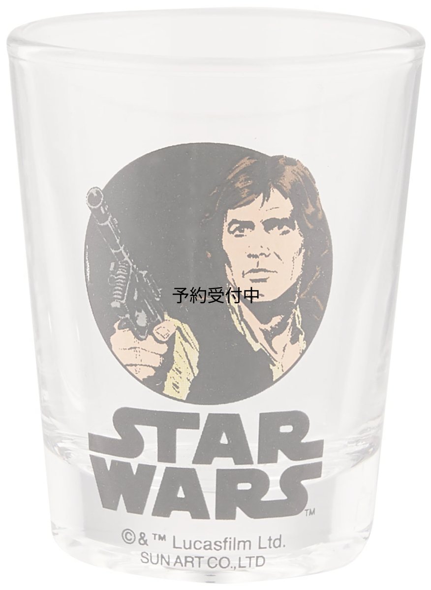 画像1: サンアート 「 スターウォーズ 」 ハン・ソロ ミニグラス ７０ｍｌ クリア ＳＡＮ２３５６?１ (1)