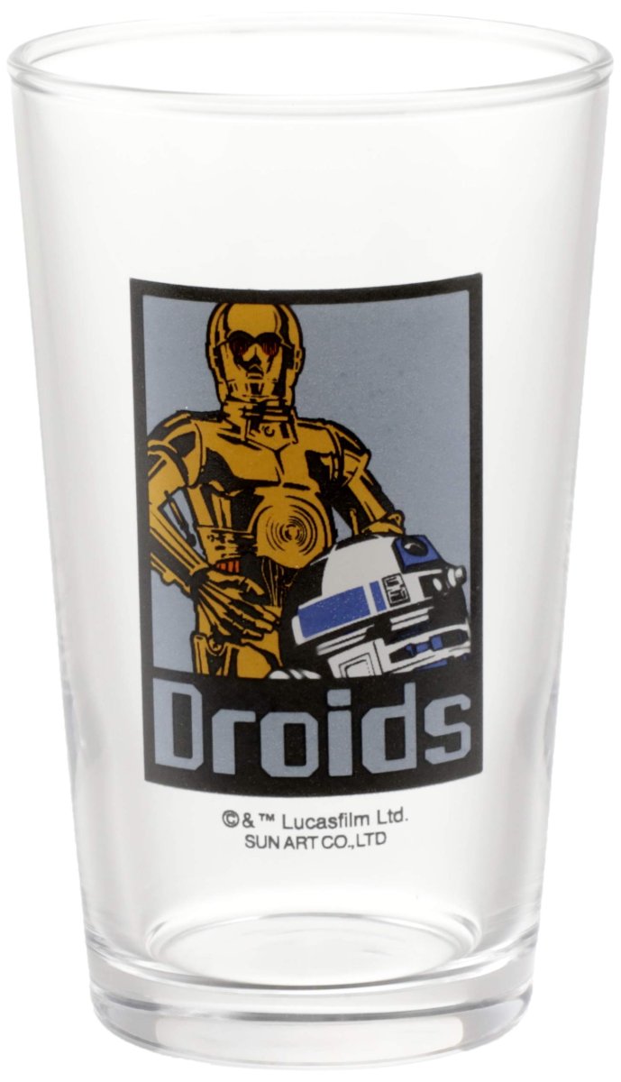 画像1: サンアート 「 スターウォーズ 」 Ｒ２?Ｄ２＆Ｃ?３ＰＯ グラス ２４０ｍｌ クリア ＳＡＮ２４８１?１ (1)