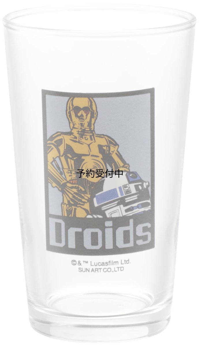 画像1: サンアート 「 スターウォーズ 」 Ｒ２?Ｄ２＆Ｃ?３ＰＯ グラス ２４０ｍｌ クリア ＳＡＮ２４８１?１ (1)