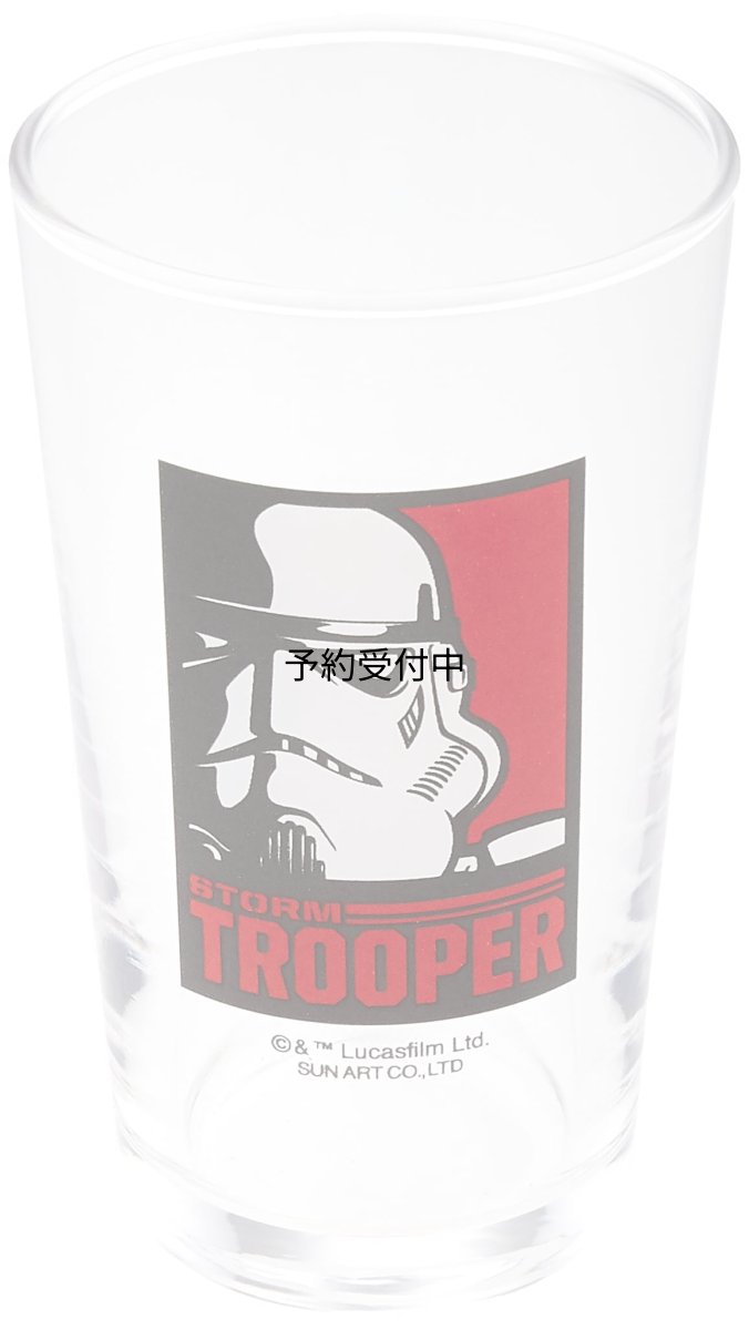 画像1: サンアート 「 スターウォーズ 」 ストームトルーパー グラス ２４０ｍｌ クリア ＳＡＮ２４８１?５ (1)