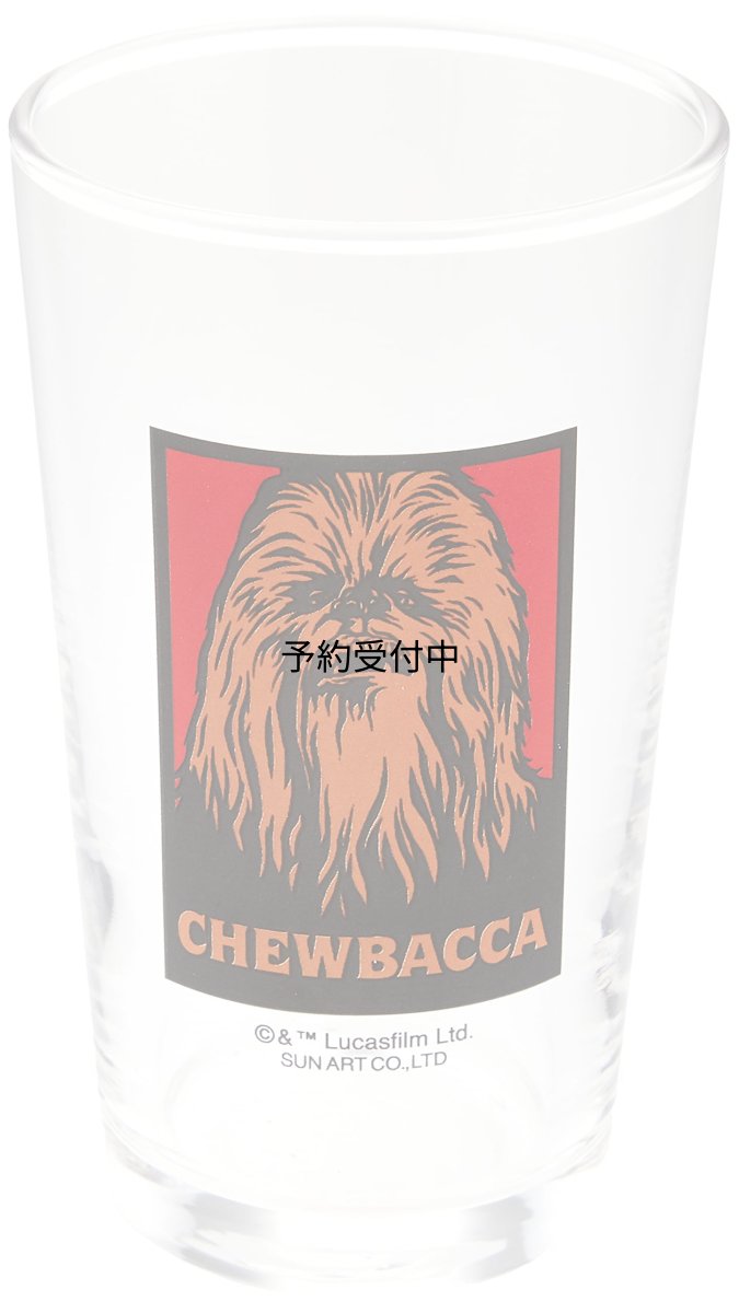 画像1: サンアート 「 スターウォーズ 」 チューバッカ グラス ２４０ｍｌ クリア ＳＡＮ２４８１?７ (1)