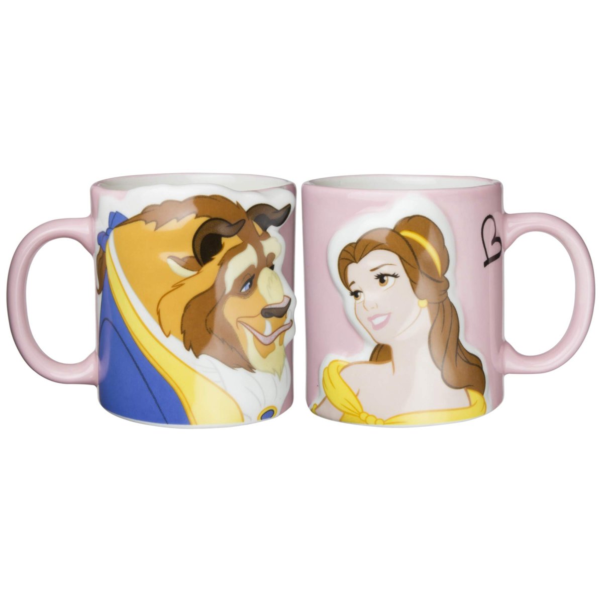 画像1: ディズニー 「 美女と野獣 」 ベル＆ビースト キス ペア マグカップ ３００ｍｌ ＳＡＮ２５１９ (1)