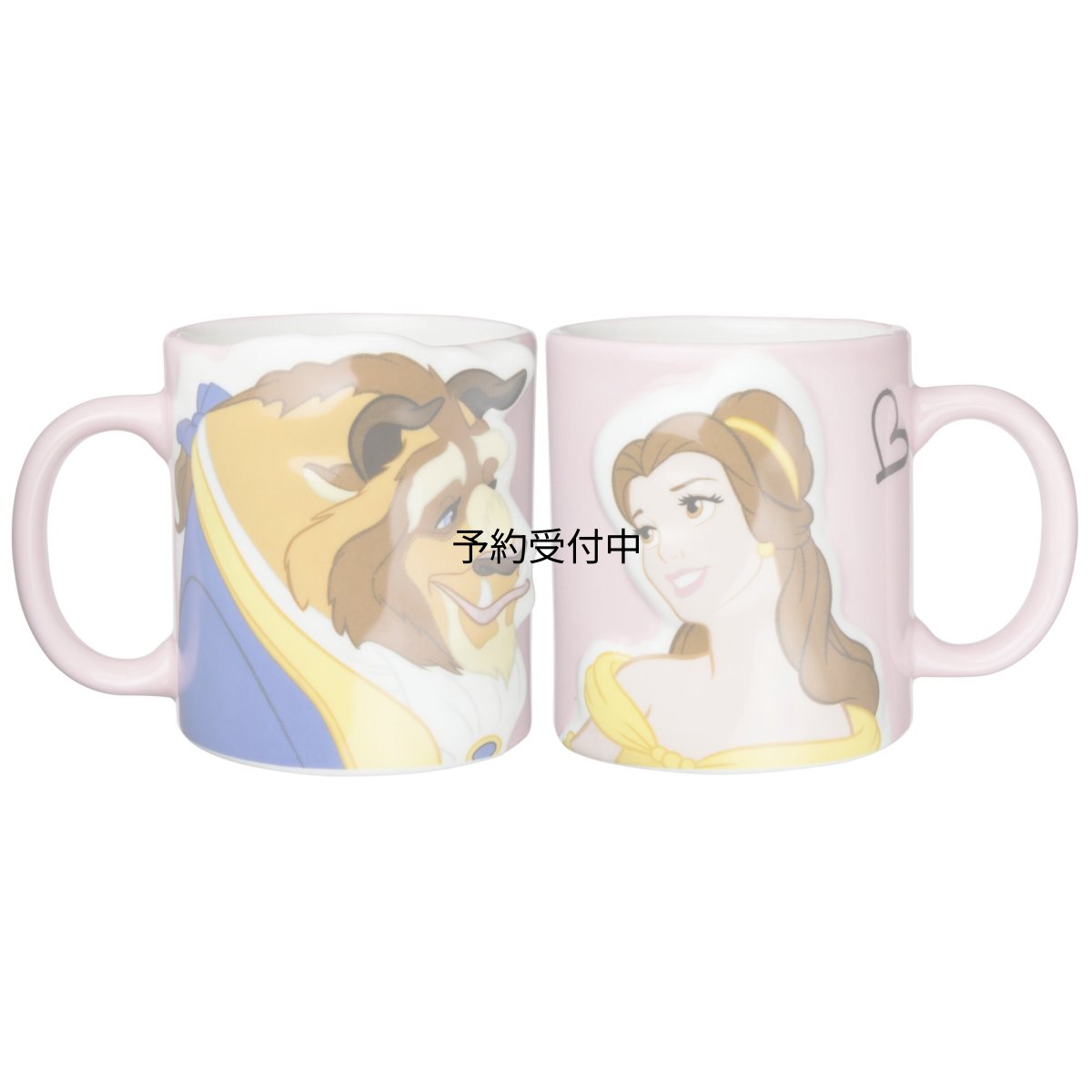 画像1: ディズニー 「 美女と野獣 」 ベル＆ビースト キス ペア マグカップ ３００ｍｌ ＳＡＮ２５１９ (1)