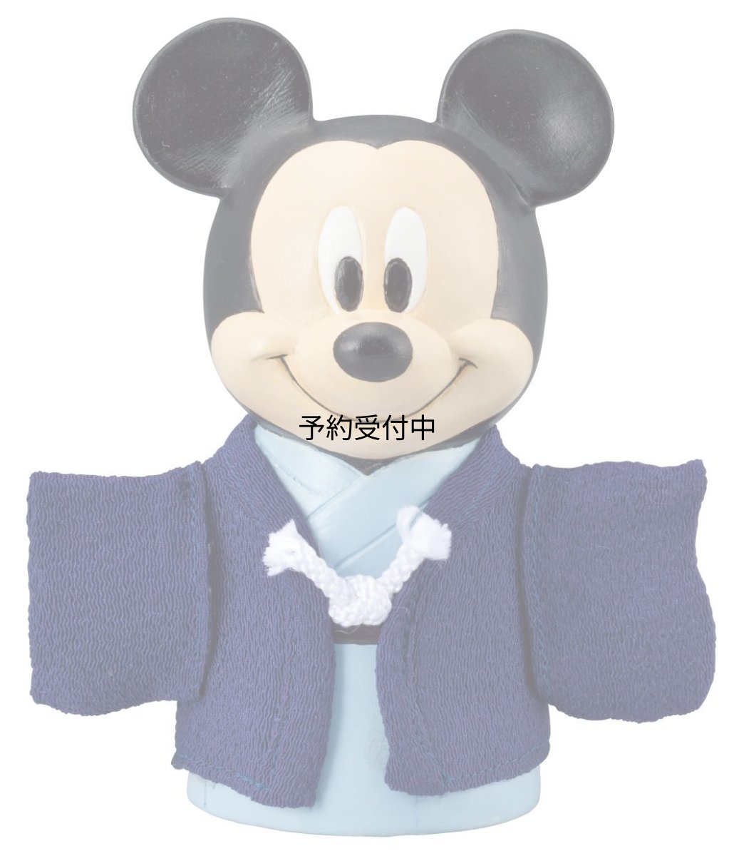 画像1: ディズニー 着物 貯金箱 ミッキーマウス ｓａｎ２５２８?１ (1)