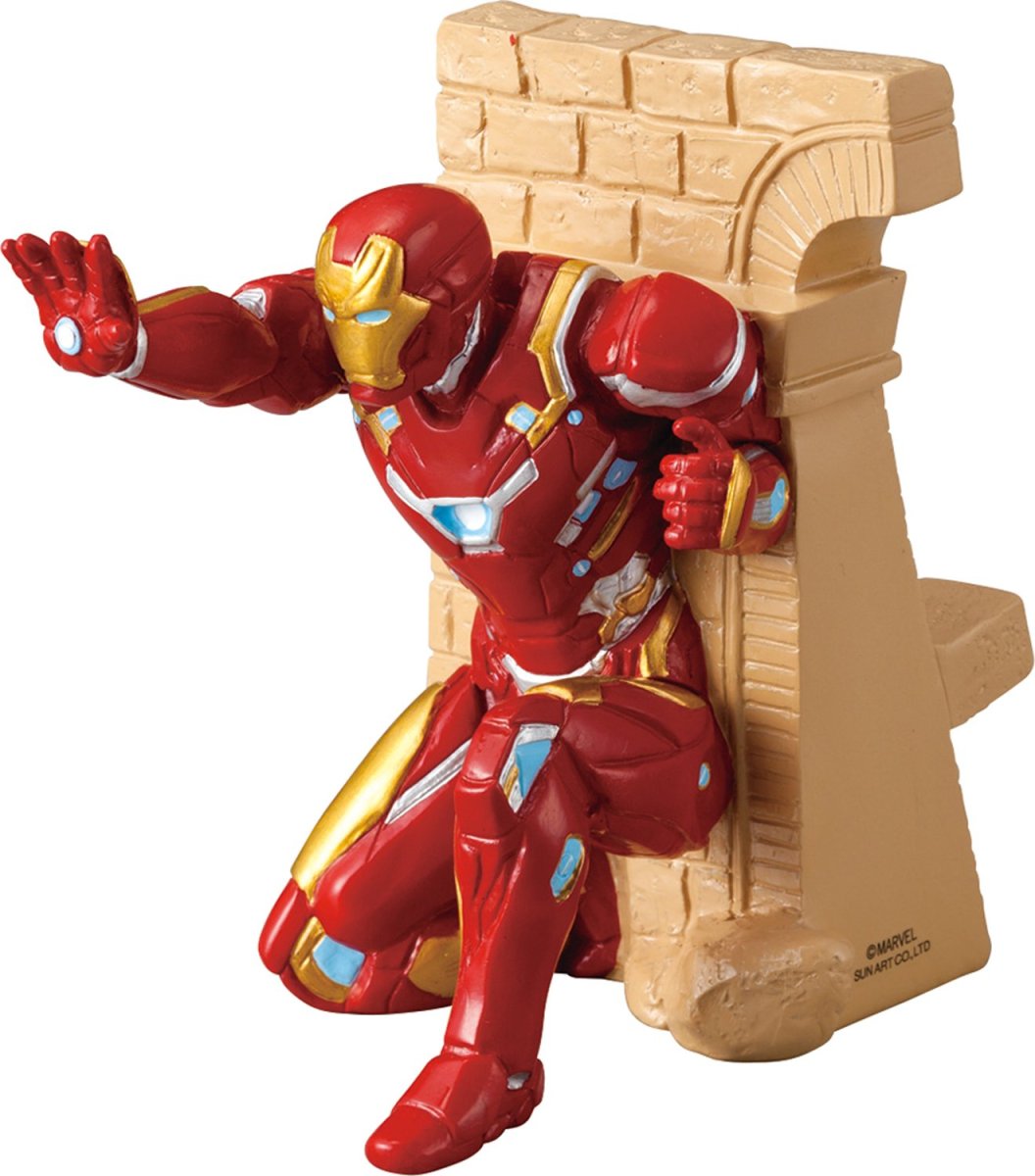 画像1: サンアート ＭＡＲＶＥＬ（マーベル） 「 アイアンマン 」 アイアンマン スマホスタンド（マルチスタンド） ６９９ｇ ＳＡＮ２６２３?１ (1)