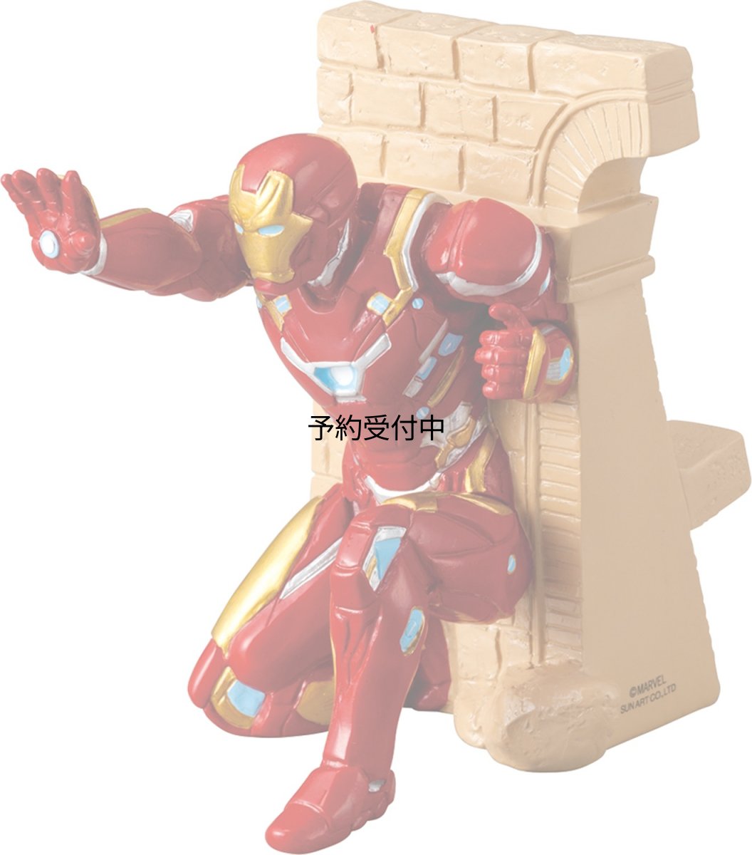 画像1: サンアート ＭＡＲＶＥＬ（マーベル） 「 アイアンマン 」 アイアンマン スマホスタンド（マルチスタンド） ６９９ｇ ＳＡＮ２６２３?１ (1)