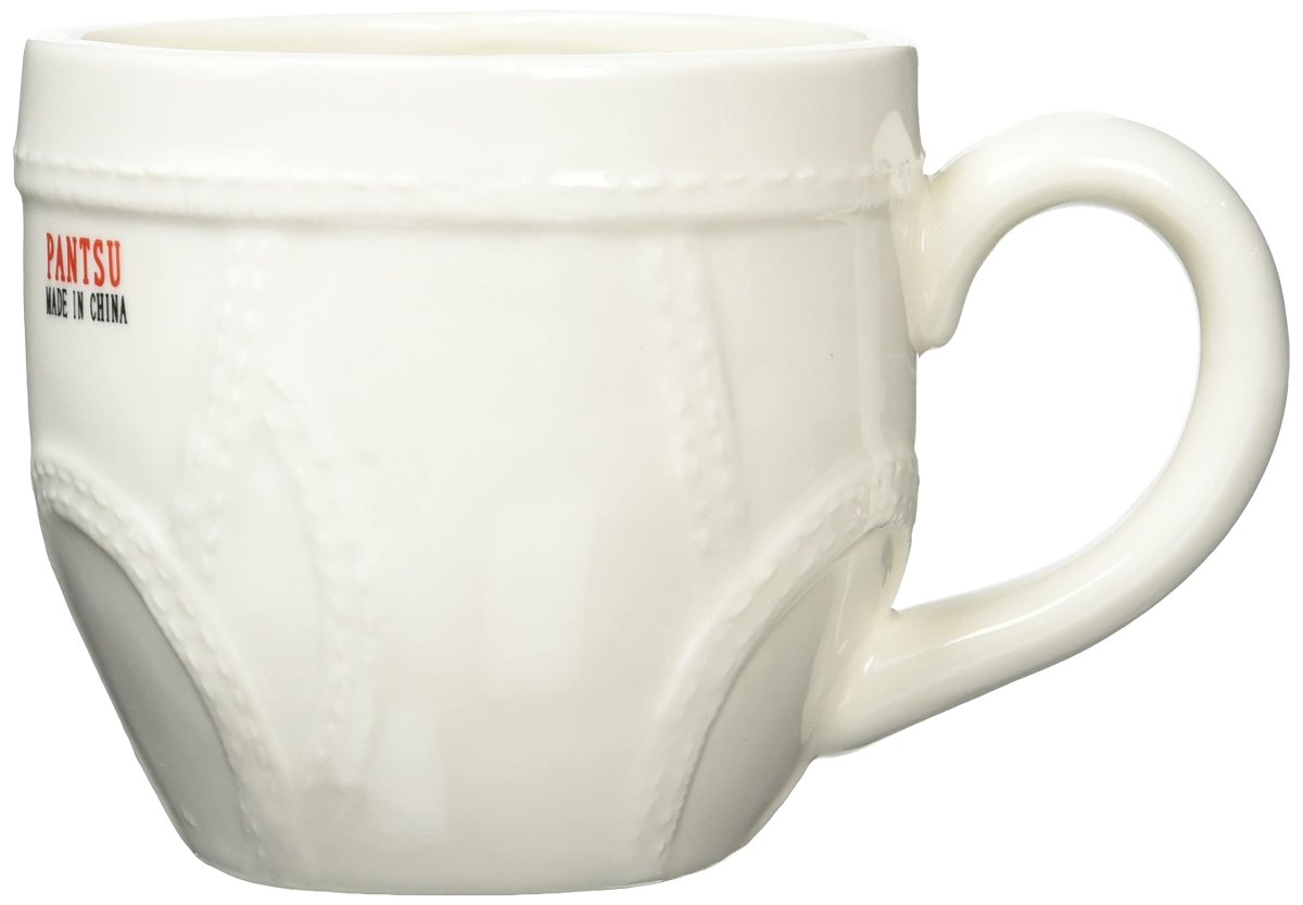 画像1: サンアート おもしろ食器 「 ブリーフ 」 マグカップ ２４０ｍｌ 白 ＳＡＮ２６３４?１ (1)