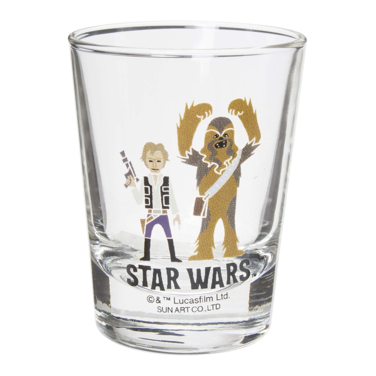 画像1: 「 スターウォーズ 」 ハン・ソロ＆チューバッカ ミニグラス ５０ｍｌ クリア ＳＡＮ２６３５?９ (1)