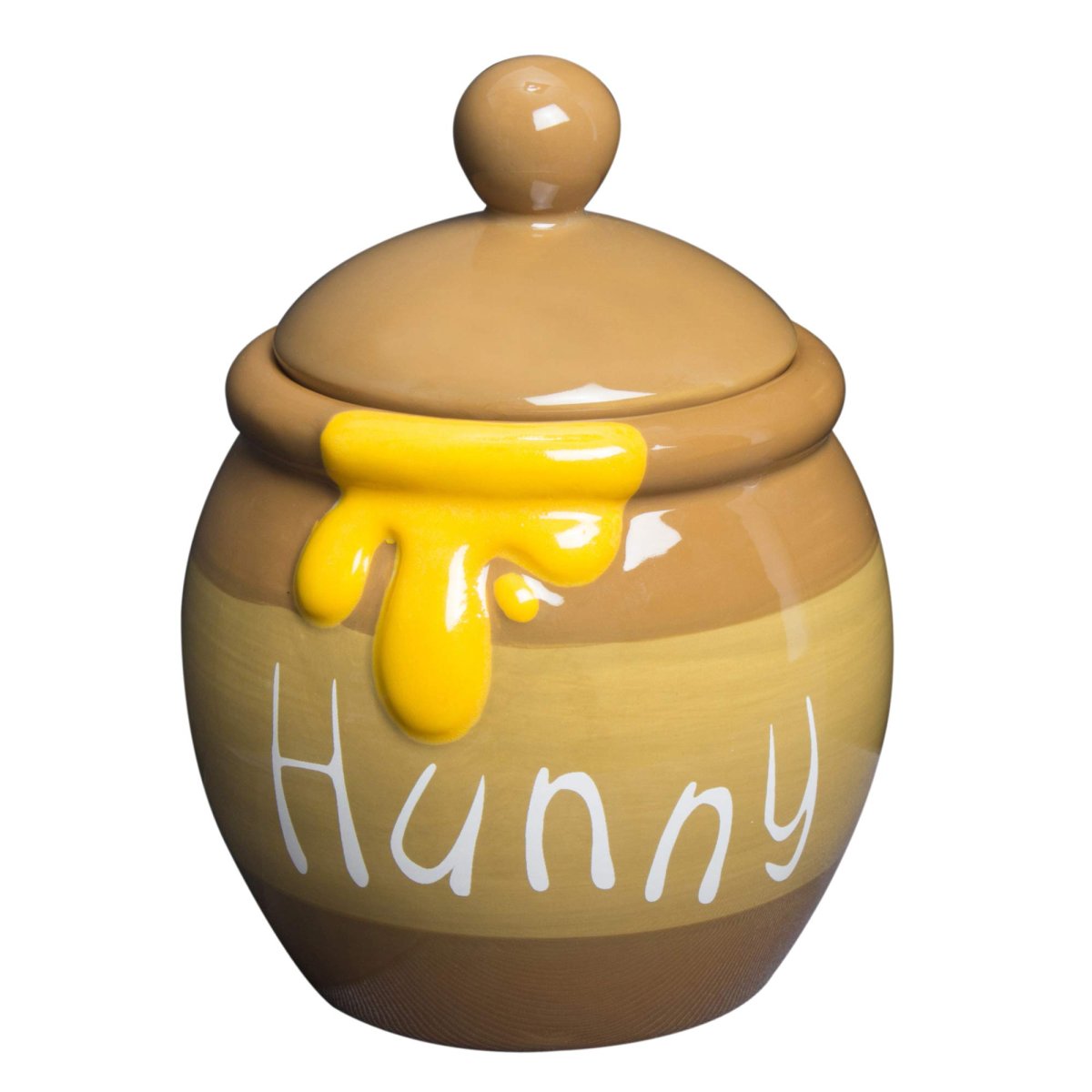 画像1: サンアート ディズニー 「くまのプーさん」 プーさん ハニーポット キャニスター 保存容器 お菓子入れ 高さ１３．５ｃｍ ｗｉｎｎｉｅ ｔｈｅ ｐｏｏｈ グッズ 雑貨 インテリア 食器 ＳＡＮ２８８３ (1)