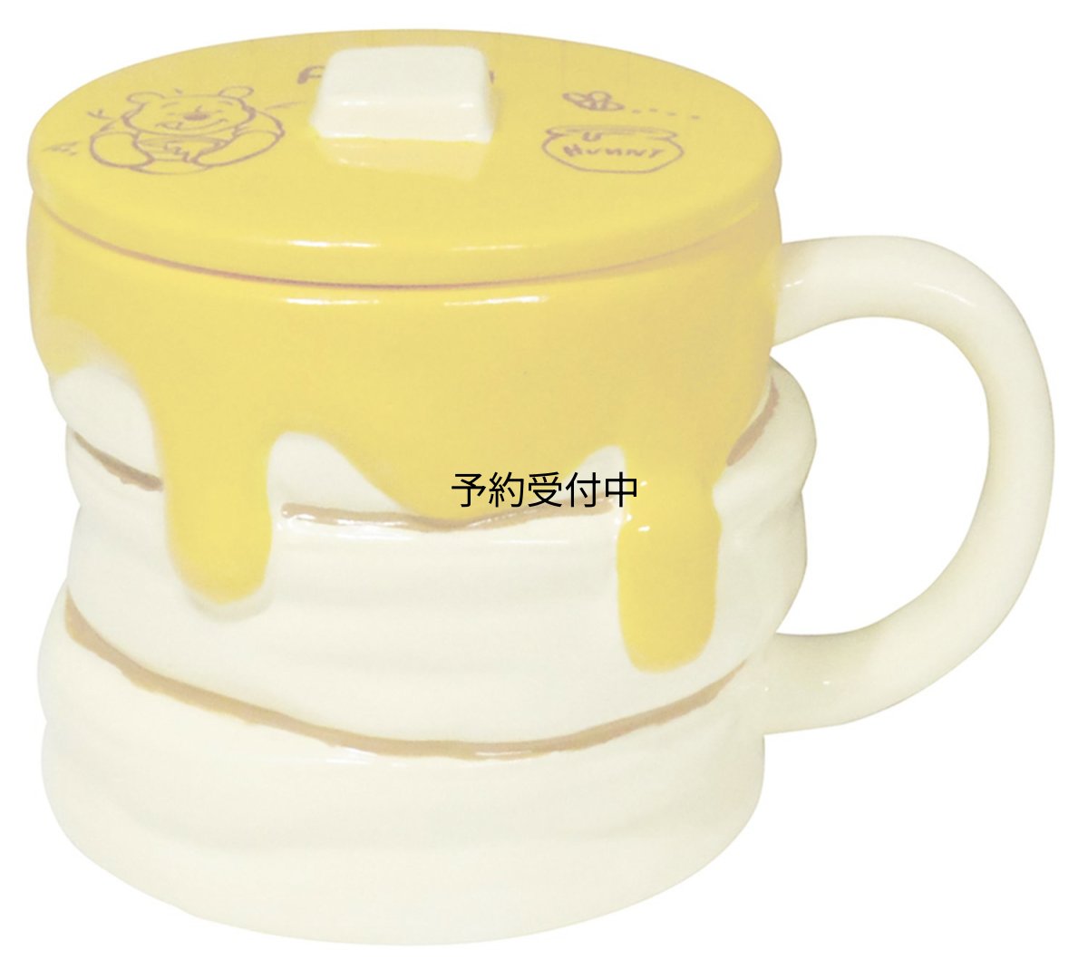 画像1: サンアートディズニー 「 くまのプーさん 」 マグカップ ハニーホットケーキ型 ３３０ｍｌ プーさん グッズ 食器 ディズニー マグカップ プレゼント ＳＡＮ２９４８ (1)