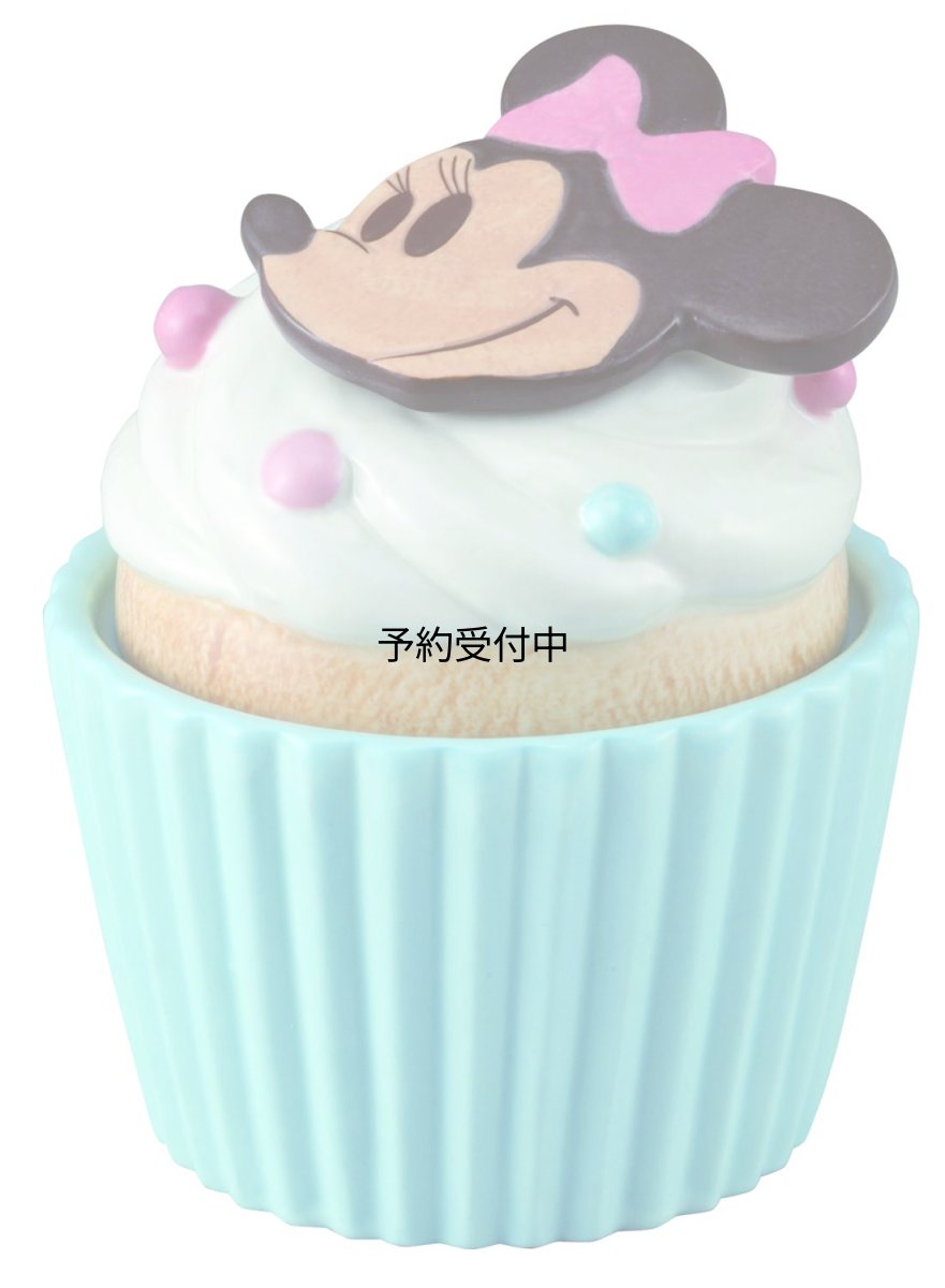 画像1: ディズニー ミニーマウス（カップケーキ型） 保存容器・キャニスター ９ｃｍ ＳＡＮ２９５０?３ (1)
